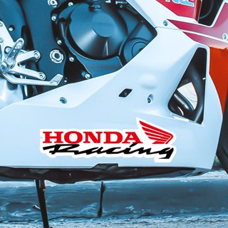 คลิก 125i 150i PCX WAVE 110 XRM CB CBR Hornet สติกเกอร์สะท้อนแสงรถจักรยานยนต์ Honda Racing ปีกโลโก้สกู๊ตเตอร์สติกเกอร์มอเตอร์ไซด์จักรยาน