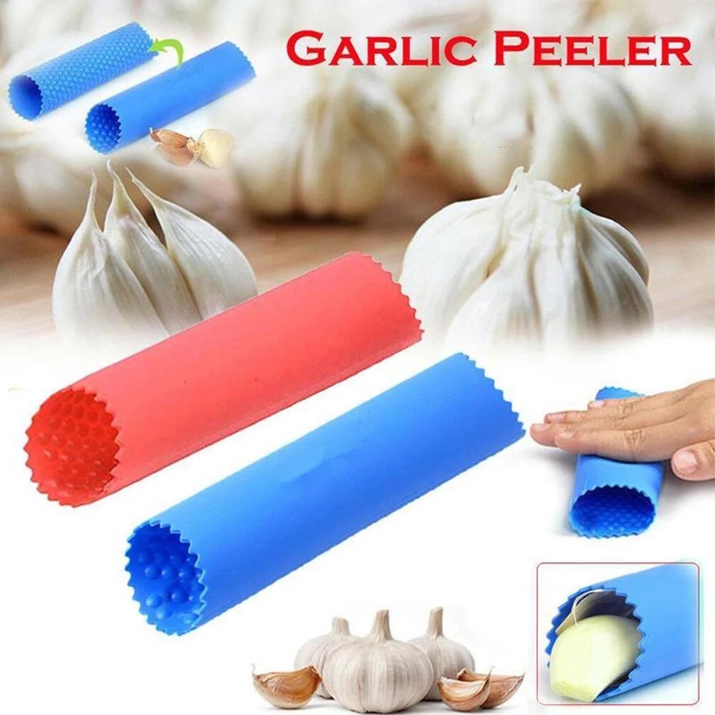 Household Non-Toxic Garlic Roller Peeling Tool/ Silicone Garlic Peeling Tube Creative Kitchen Garlic Roller Peeler