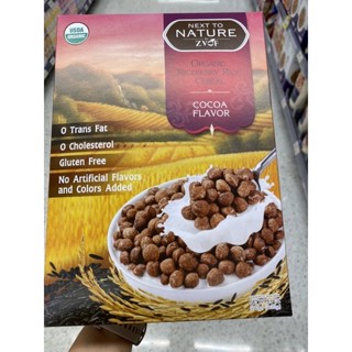 Organic Riceberry Rice Cereal Cocoa Flavor 245 G. Next To Nature