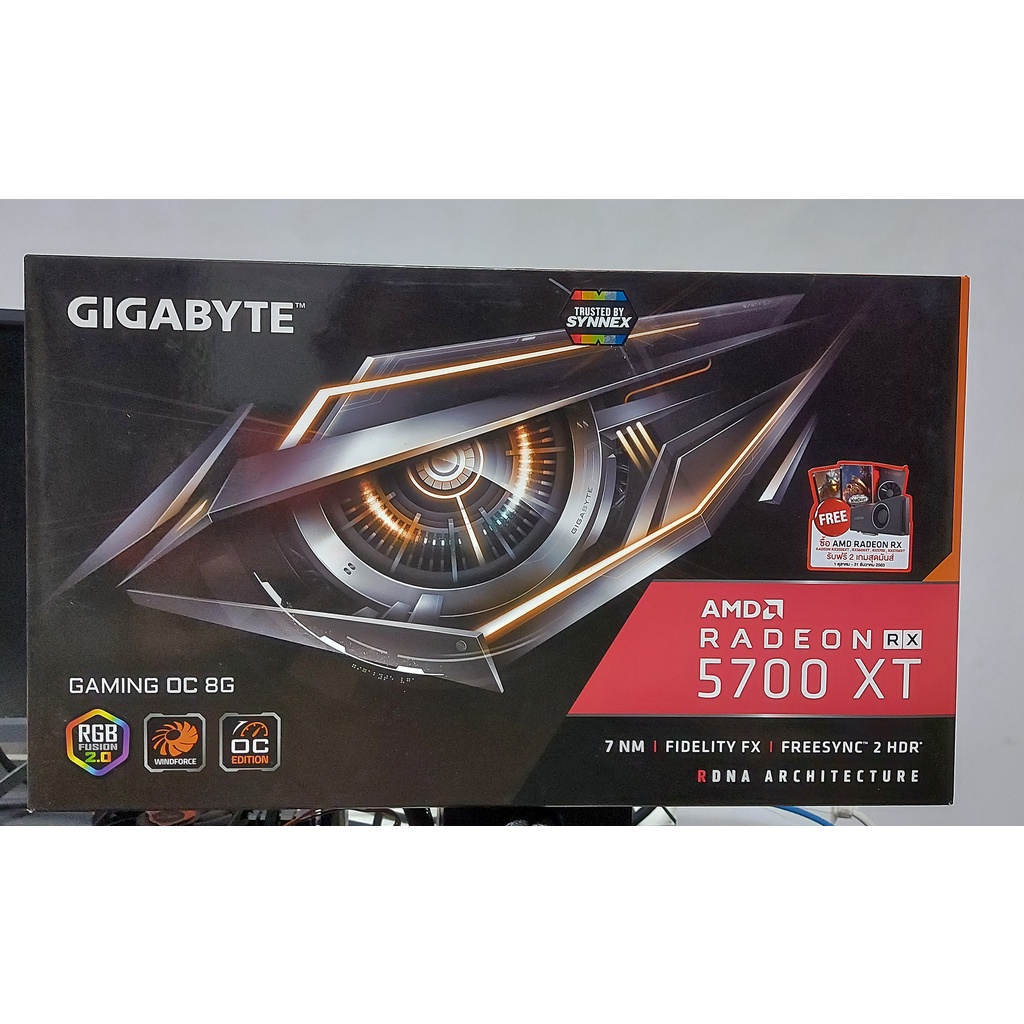 การ์ดจอ VGA GIGABYTE GAMING OC RX 5700 XT 8GB GDDR6 (มือสอง)