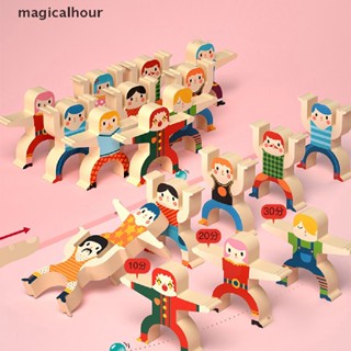 Magicalhour^^ บล็อคตัวต่อเกม Hercules Jenga สําหรับเด็ก ผู้ปกครอง และเด็ก 8 16 32 ชิ้น