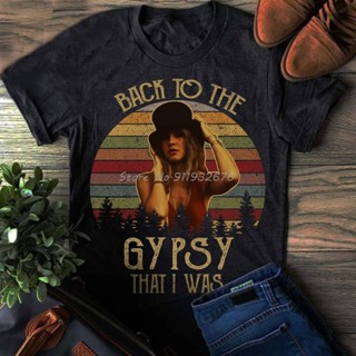 เสื้อยืดผ้าฝ้าย พิมพ์ลาย Back To The Gypsy That I Was-Fleetwood Mac สไตล์ฮาราจูกุ สําหรับผู้ชาย