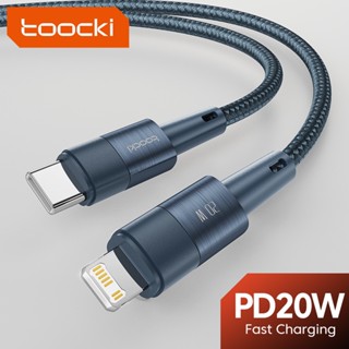 Toocki 20W PD สาย USB C สำหรับ LOS Fast Charger สายเคเบิลข้อมูล C-L สาย USB