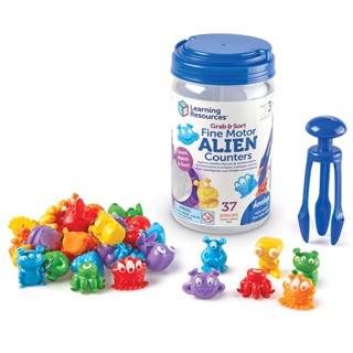 [ 3 ขวบ + ] Grab &amp; Sort Fine Motor Alien Counters [จากแบรนด์ Learning Resources] [พร้อมส่ง]!!!