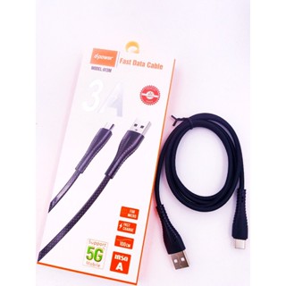 สายชาร์จ TYPE-C d-power U13C ชาร์จเร็ว3A &amp; สายชาร์จ Micro USB d-power U13M ชาร์จเร็ว3A สายเชื่อกถัก ไม่หักงอ ยาว 1 เมตร