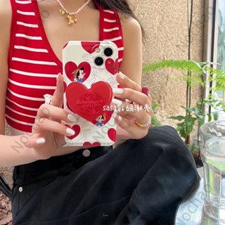 เคสป้องกันโทรศัพท์มือถือ แบบนิ่ม ลายการ์ตูนหัวใจ กันกระแทก สําหรับ Iphone 14pro max 13 12 11 13 13promax 11 12 12pro x xr