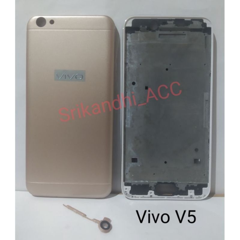 Cessing Hausing Fullset กรอบ Lcd สําหรับ Vivo V5 / V5S / Y67 Backdor + กรอบ Bazzel Lcd กระดูก