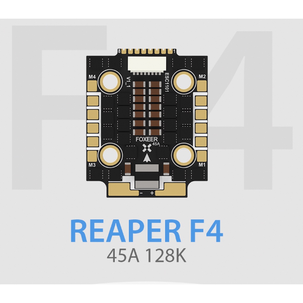 [ESC 20X20] Foxeer ESC Reaper F4 Mini 128K 45A BL32 4in1 ESC 20x20mm M3