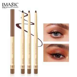 IMAGIC Waterproof Eyeliner Gel Pencil Red Brown Lying Silkworm Pen Soft Easy Wear High Pigment Matte Eyeliner Lasting Shiny Eyes Makeup