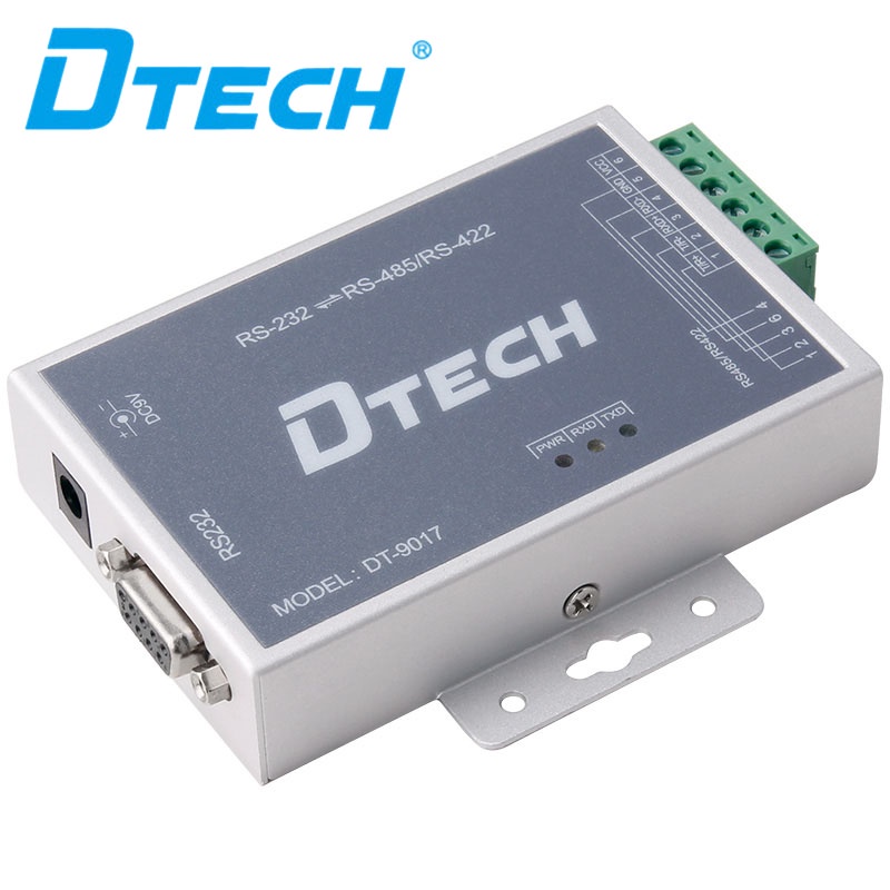 DTECH RS232 ถึง RS485 RS422 Bi-Directional Active Serial Converter พร้อมป้องกันไฟกระชาก 600W DB9 ถึง