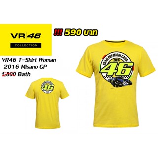 เสื้อยืด Vr46 ลิขสิทธิ์แท้ VR46 T-Shirt Woman 2016 Misano