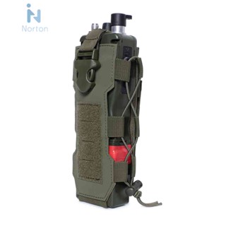 Molle กระเป๋าใส่ขวดน้ํา สําหรับตั้งแคมป์ เดินป่า (สีเขียวทหาร) [Norton.th]