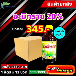 ยกลัง 12 ขวด อะมิทราซ สารกำจัด ไรแดง ไรขาว ไรแอฟริกา ไมทราซ