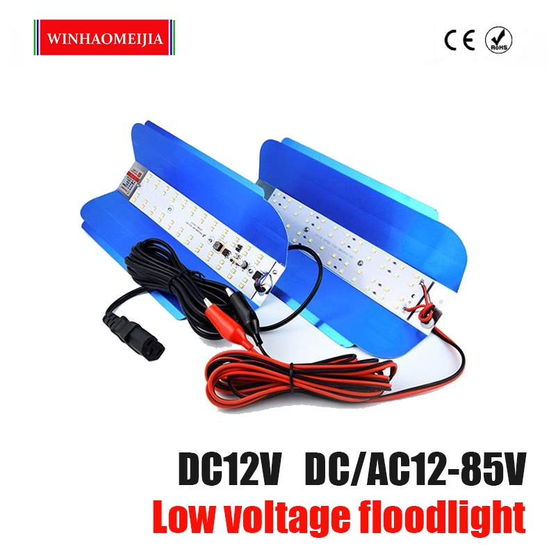 ฟลัดไลท์แรงดันต่ํา 50W DC12V Led ไอโอดีนโคมไฟทังสเตน Led สปอตไลท์น้ําท่วมไฟถนนไฟ Led ภายนอกโคมไฟสวนกลางแจ้ง