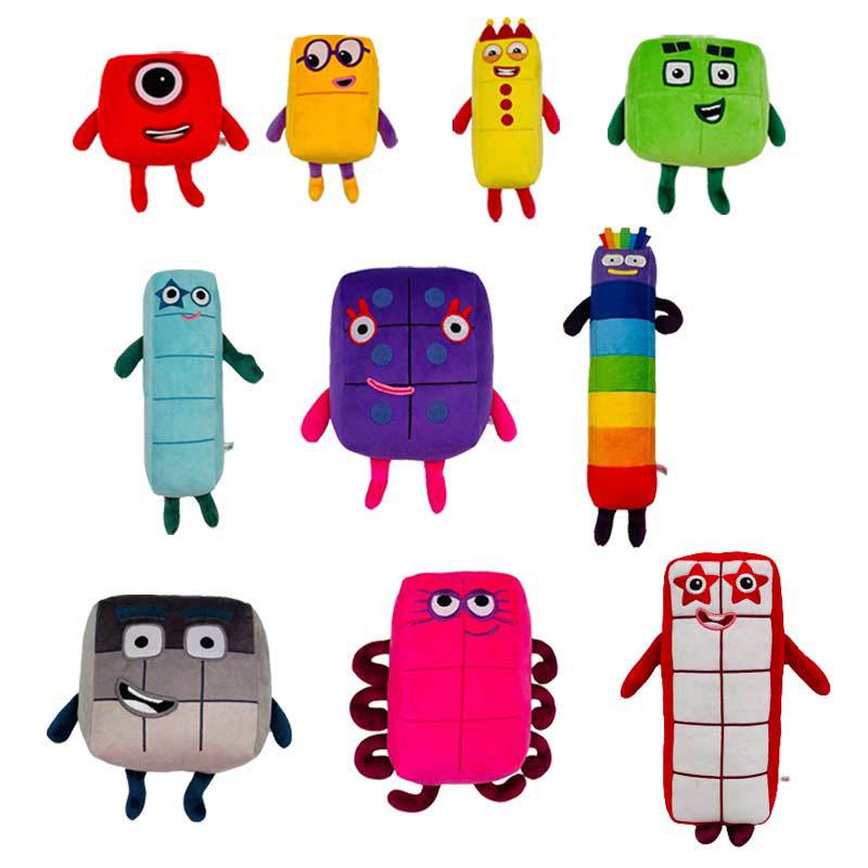 ตุ๊กตาตัวอักษร Lore Numberblocks ขนนิ่ม ขนาด 20 ซม. ของเล่นเสริมการเรียนรู้เด็ก ตกแต่งบ้าน ของขวัญ