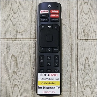 รีโมท TV รุ่น ERF3I69H (USE FOR HISENSE TV) ตามภาพใส่ถ่านใช้งานได้เลย