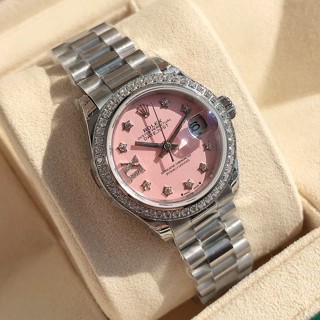 พรี​ ราคา12500 Rolex DateJust นาฬิกา​ผู้หญิง​28mmสาย​ส​แตนเลส​ นาฬิกาแบรนด์เนม