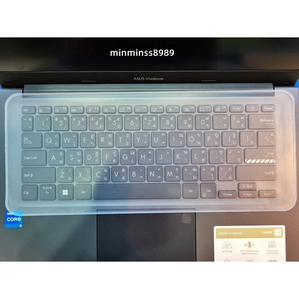 ฟิล์มกันฝุ่นกันน้ำกันรอยคีย์บอรดโน๊ตบุ๊คNOTEBOOK 13.3"-14.0"-15.6"-16"-17.3"PC-ALL IN ONE ทั่วไป สินค้าเกรดA