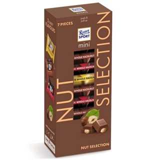 ริทเทอร์สปอร์ต ช็อกโกแลต ถั่วคอลเลคชั่น Ritter Sport Mini Nut Selection 116g.