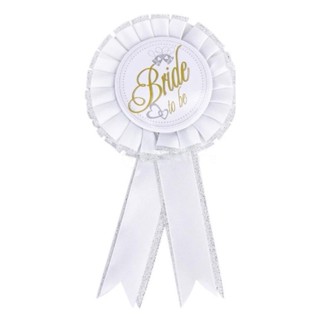 เข็มกลัด BRIDE TO BE Badge (White)