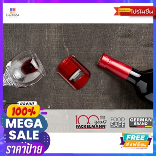 FACKELMANNที่ปิดขวดแชมเปญ สีแดงFACKELMANN CHAMPAGNE STOPPER RED