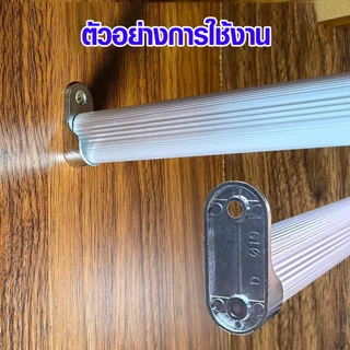 ตัวรับท่อ สแตนเลส ขารับราว 1นิ้ว,15x30 mm. ตัวยึดราว ขารับท่อ ตัวรับท่อ รูปไข่ แป้นยึด ราวแขวน แป้นข้าง แป้นยึด รับราวPS