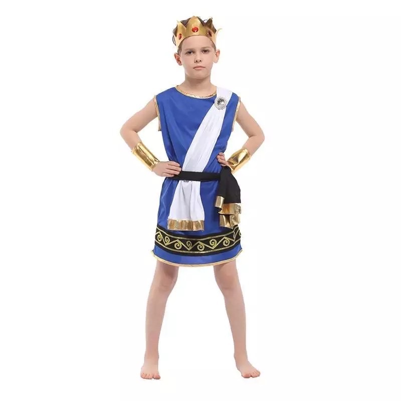 พร้อมส่ง B0136 ชุดโรมัน ชุดกรีก เด็ก Zeus roman greek costume ชุดเทพซีอุส เทพเจ้า โรมัน กรีก