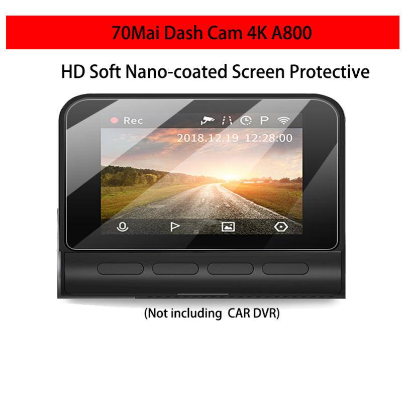 70mai 4K A800 HD ฟิล์มนาโนนิ่ม ป้องกันหน้าจอ เคลือบนาโน สําหรับ 70Mai Dash Cam ฟิล์มนาโน ฟิล์มกันรอย HD 3 ชิ้น