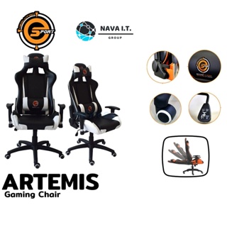 COINSคืน15%⚡FB9JMZV6⚡ (384) NEOLUTION E-SPORT ARTEMIS GAMING CHAIR BLACK-WHITE เก้าอี้เกมมิ่ง ประกัน 1 ปี