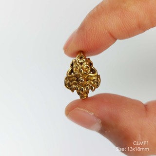 CLMP1GoldenBronze amulet casing clamp self-installation จี้ประดับกรอบพระ บรอนซ์ทอง