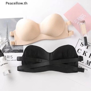 Peacellow เสื้อชั้นในดันทรง ไร้รอยต่อ ระบายอากาศ มองไม่เห็น สําหรับผู้หญิง TH