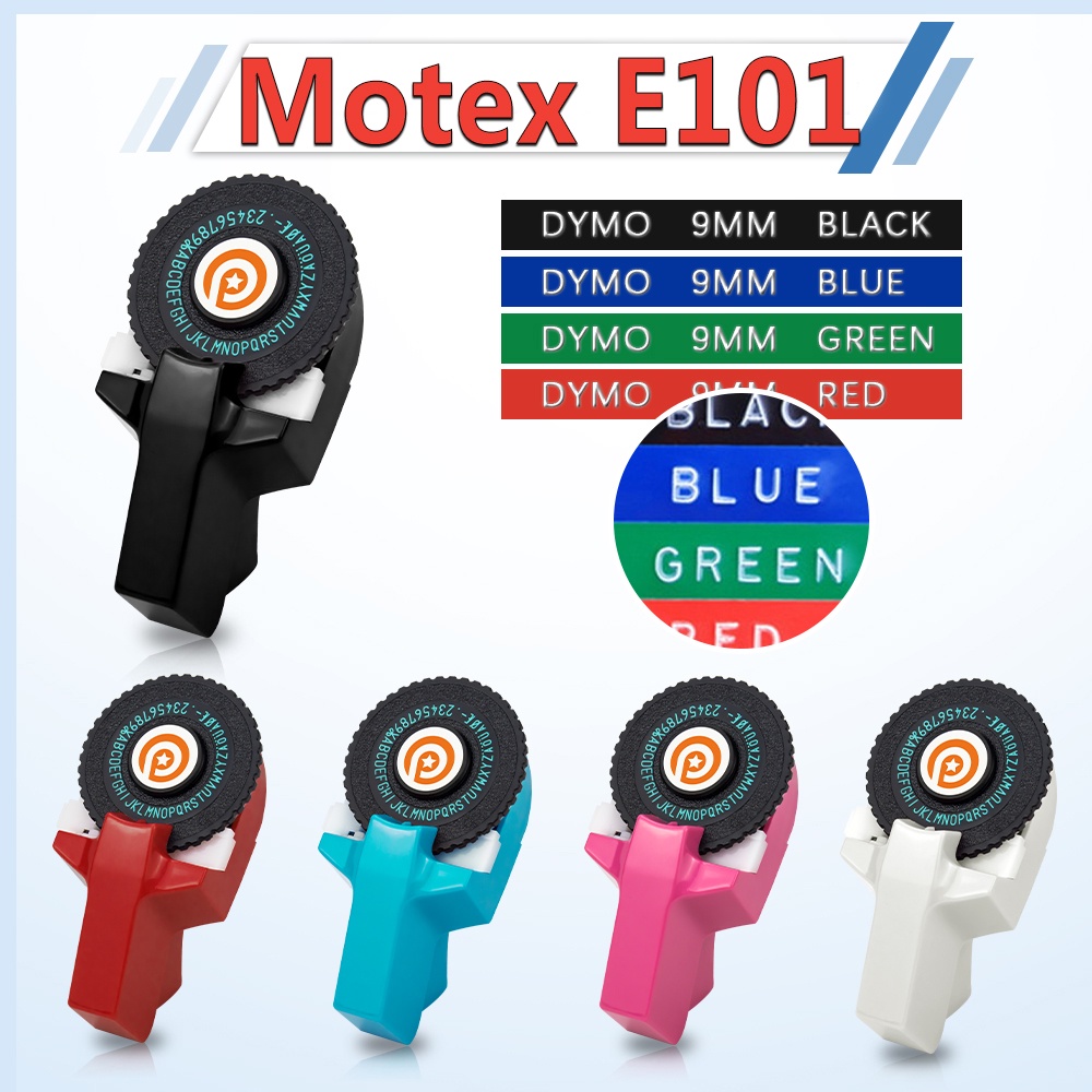3D Mini แบบพกพาเครื่องพิมพ์สําหรับ MOTEX E101 Label Maker เครื่องพิมพ์ฉลากคู่มือใช้งานร่วมกับ Dymo ป