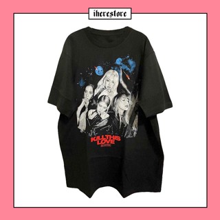 BLACKPINK เสื้อยืดลาย BLACPINK KILL THIS LOVE | Oversize​ T-shirt เสื้อยืดผู้หญิง Streetwear | แบล็คพิงค์