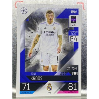 การ์ดนักฟุตบอล 2022/23 Toni Kroos การ์ดสะสมทีม Real madrid c.f. การ์ดนักเตะ รีลมาดริด เรอัลมาดริด