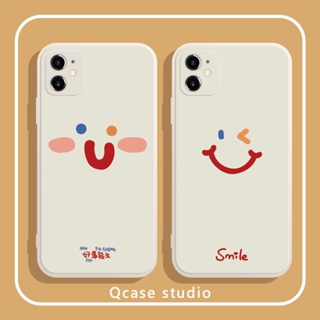 Smiley couple เคสไอโฟน iPhone 11 13 pro max เคส 14 plus case 12 14 promax  phone case 7 8 plus TPU เคส นิ่มX Xr Xs Max