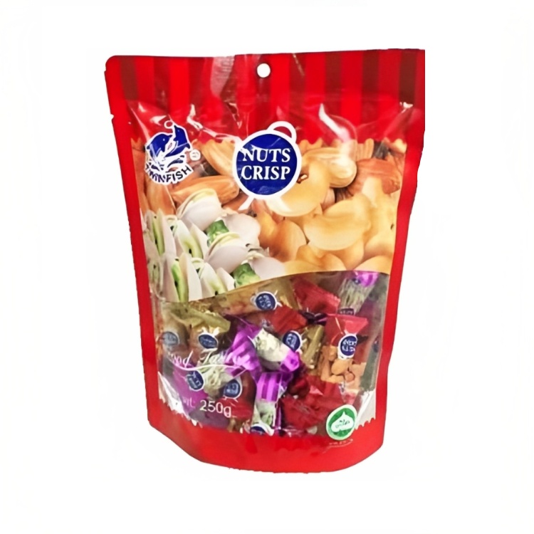 Nuts Crisp (ขนมถั่วตุ๊บตั๊บ) ขนมถั่วอัดแท่ง  250 g