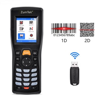 ZumTek 8103T QR 1D 2D เครื่องสแกนบาร์โค้ดไร้สายอุปกรณ์สินค้า…