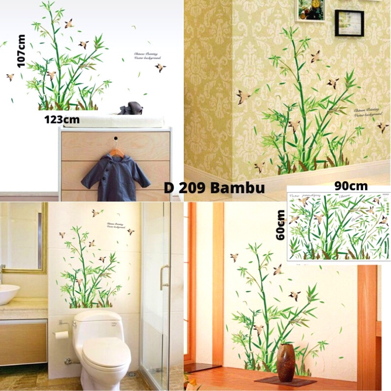 [DBEST] D 209 WALLSTICKER PALM LEAF สติ๊กเกอร์ติดผนัง UK 90X60 สติ๊กเกอร์ติดผนัง WALL DECORATION D 2