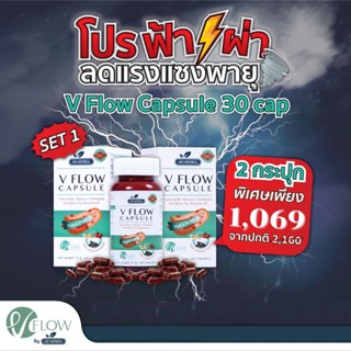 VFlow สมุนไพร ล้างหลอดเลือด ลดความดัน ไขมันในเลือด เส้นเลือดตีบ  สารสกัด ขิง พุทราจีน เห็ดหูหนูดำฟ้าผ่า Set1