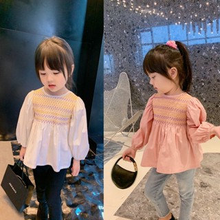 🇹🇭พร้อมส่ง👧🏻เสื้อสไตล์เกาหลี เสื้อเชิ้ตแขนยาว เสื้อน่ารักๆ