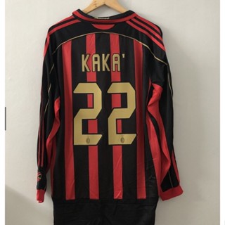 เสื้อบอล แขนยาว AC Classic MIlan 06 07 #22 KAKA 21 PIRLO 9 INZAGHI 99 RONALDO รองเท้า สไตล์เรโทร สําหรับผู้ชาย