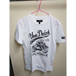 เสื้อยืด VON DUTCH สีขาว SizeM