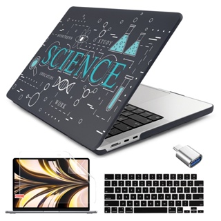 เคส ผิวด้าน พิมพ์ลาย พร้อมทัชบาร์ สําหรับ MacBook Air 13 Pro 13 14 นิ้ว M1 M2 Chip A2681 A2442 A2337 A2338 A2251 A1706 A2179 A1466 Air 13.6