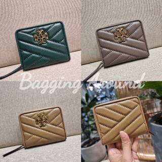 TORY KIRA CHEVRON ZIP CONTINENTAL SHORT WALLET