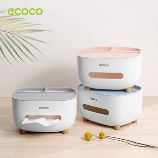 [พร้อมส่ง]Ecoco ที่ใส่ทิชชู่ มีที่วางโทรศัพท์ กล่องทิชชู่อเนกประสงค์ รุ่น E2009 มี 3 สี