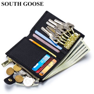 Fashion Genuine Leather Key Wallets Unisex Multifunction Keys Organizer Men Card Keychain Holder Women Housekeeper Coin