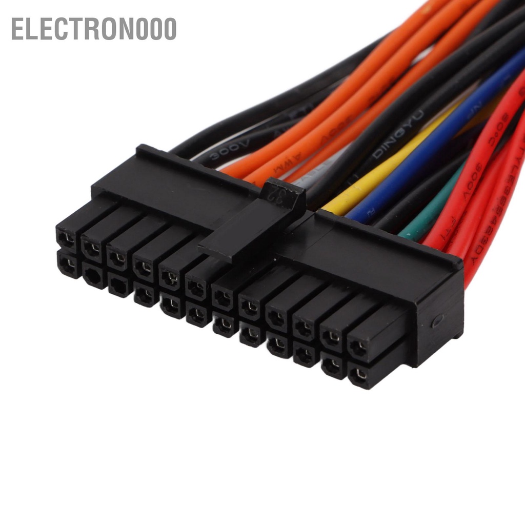 [คลังสินค้าใส]Electron000 24 Pin to Mini Cable Fine Workmanship Simple Operation ATX Power Supply for DELL Optiplex 780 980 760 960 #8