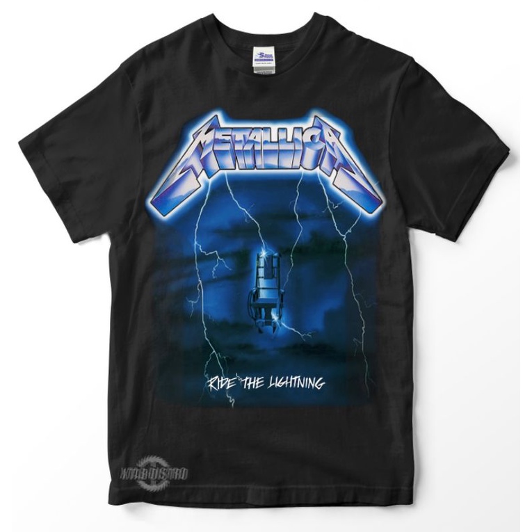 เสื้อยืดพรีเมี่ยม METALLICA - RIDE THE LIGHTNING สําหรับผู้ชายและผู้หญิง