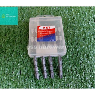 ดอกไขควงลม NKT 2x45 mm (+,+) (ราคาต่อ10ดอก)