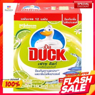 เป็ด เฟรช ดิสก์ รีฟิล เจลติดโถสุขภัณฑ์ กลิ่นไลม์ ชนิดเติม 76 ก.Duck Fresh Disk Refill Lime Scent Toilet Gel Refill 76 g.